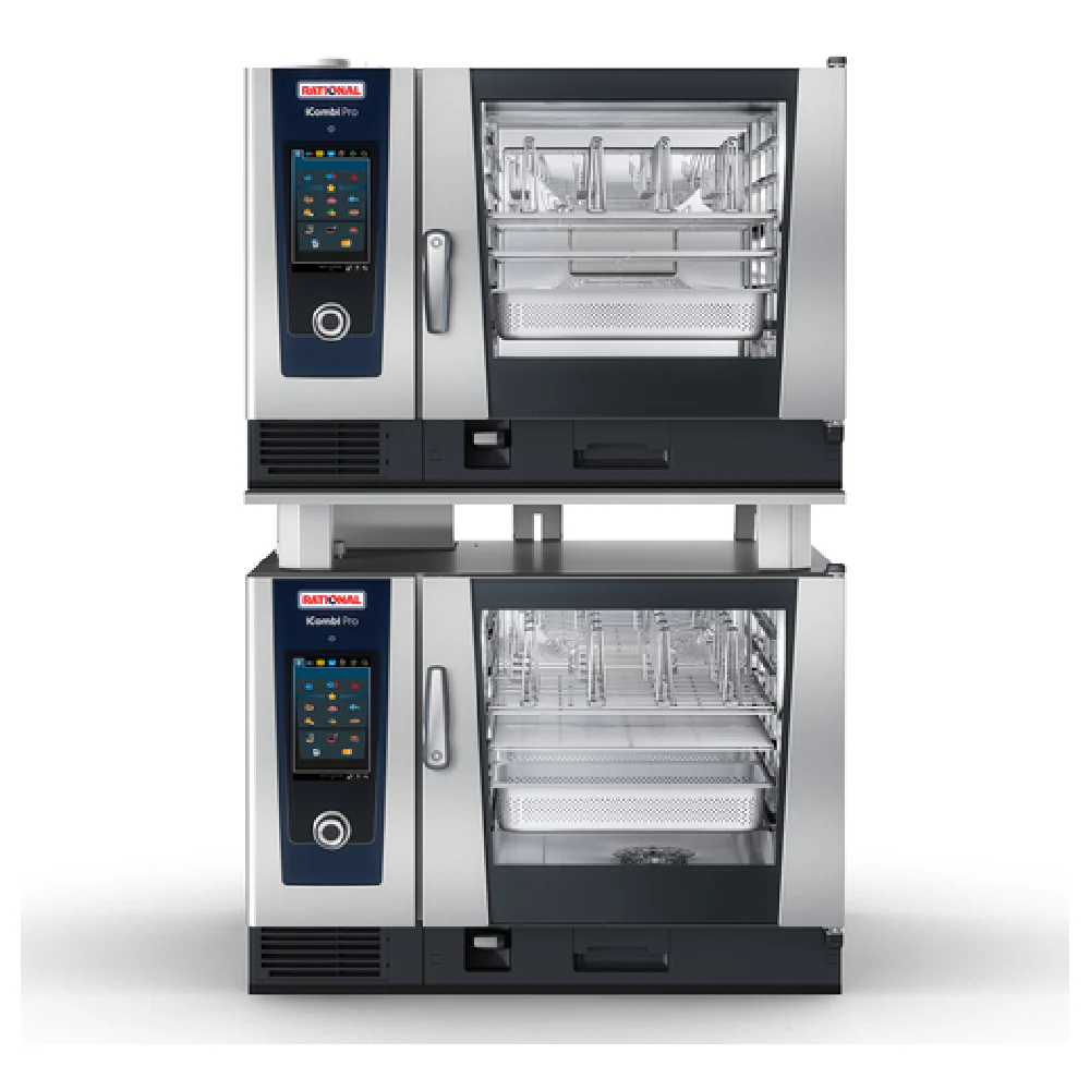 Rational ICP 6-FULL ON 6-FULL NG 208/240V 1 PH Combi Oven Gas 106500 BTU