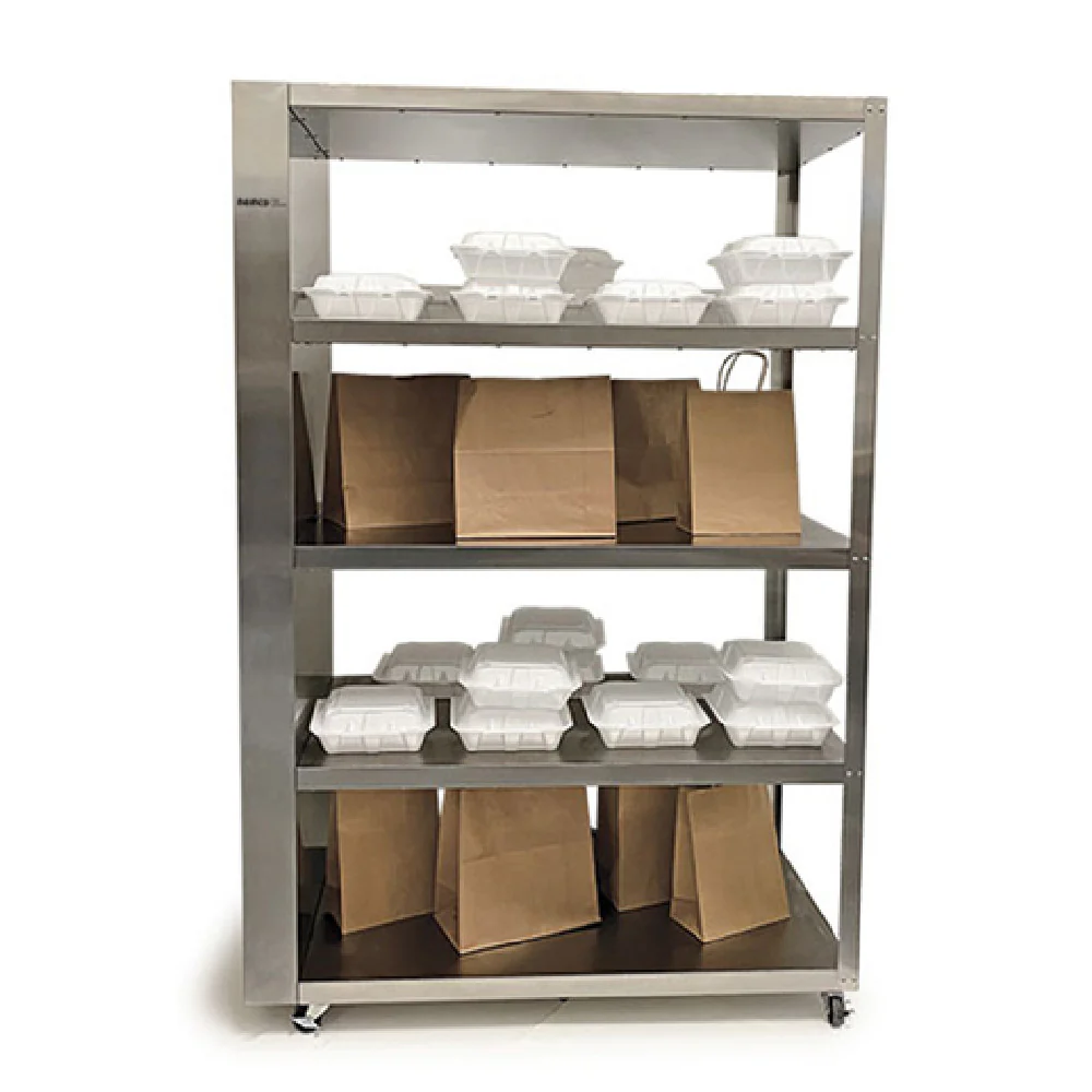 Nemco 6303-4 41-3/8 Inch To-Go Shelf with (4) 18 Inch x 48 Inch Shelves Stainless Steel Nemco 6303-4 41-3/8 Inch To-Go Shelf with (4) 18 Inch x 48 Inch Shelves Stainless Steel