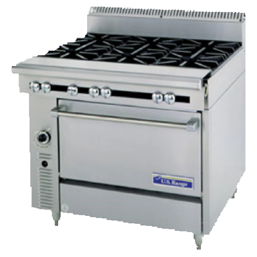 Garland C836-13C_NAT 36 Inch Gas Heavy Duty Range with 4 Burners 185000 BTU