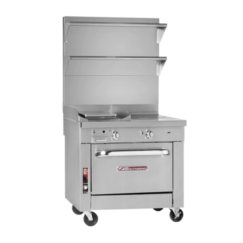 Southbend P36A-BBH_LP 36 Inch Gas Range with (4) 35000 BTU Burners and Convection Oven