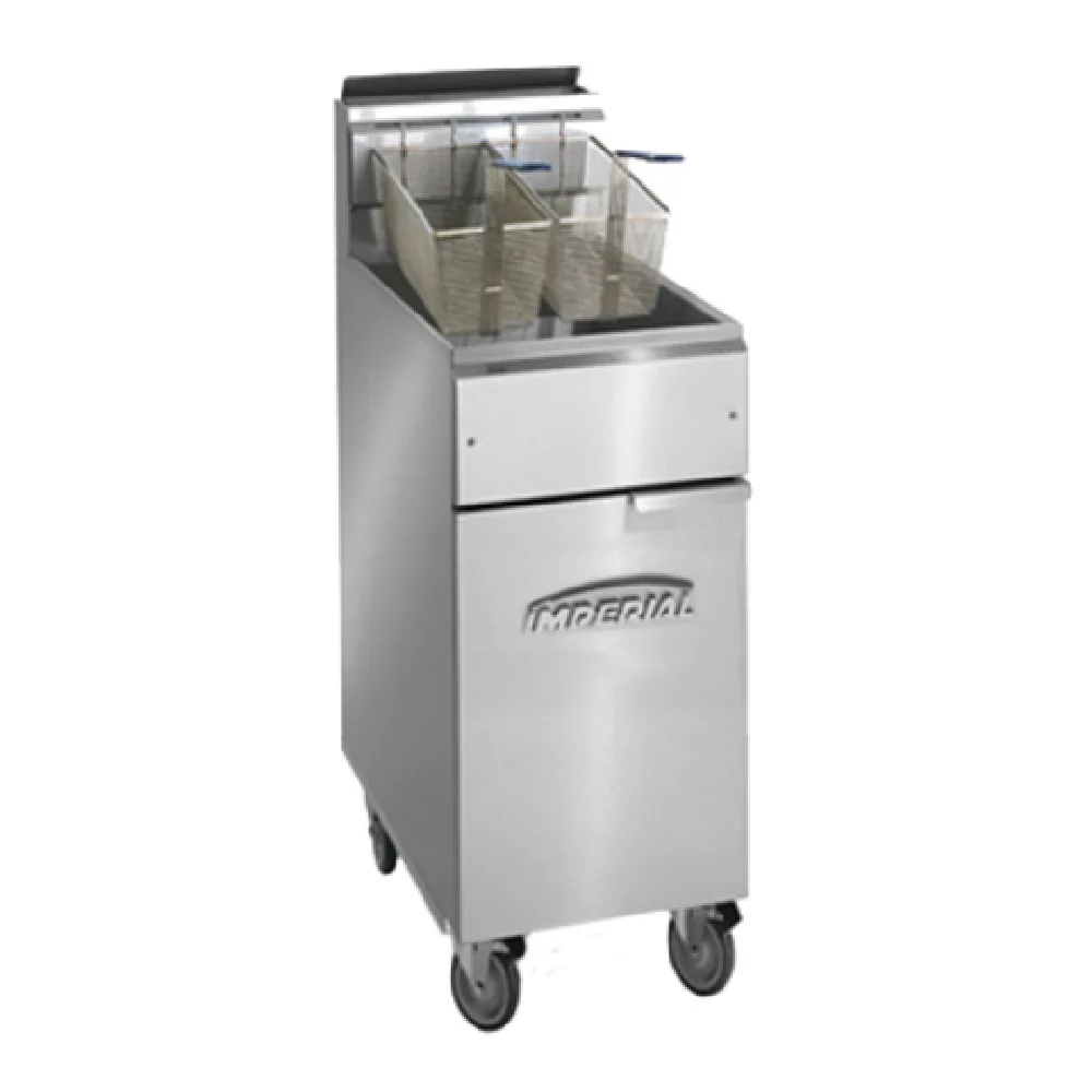 Imperial IFS-40-OP_NAT 40 lb Deep Fryer Gas Floor Model with 105000 BTU