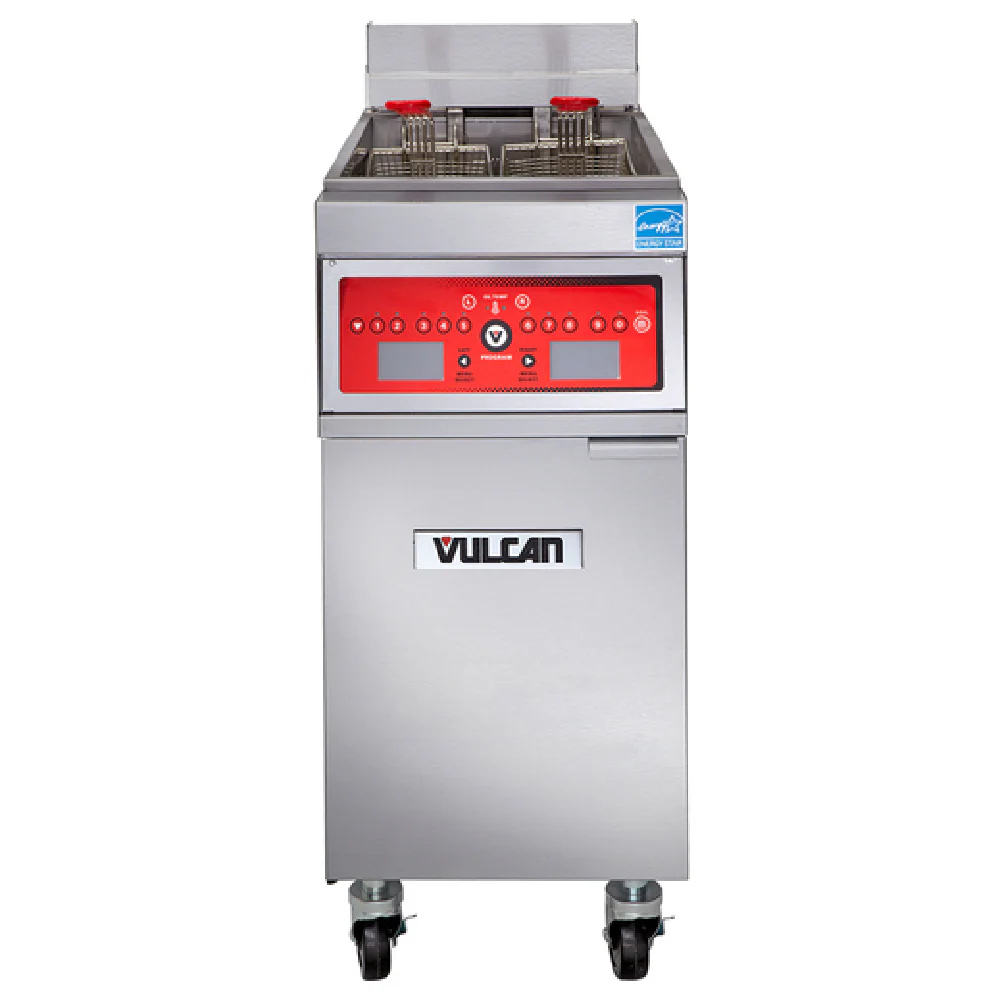 Vulcan 1ER50A_480/60/3 15-1/2 Inch Electric Deep Fryer 50 lbs Capacity Free-standing Vulcan 1ER50A_480/60/3 15-1/2 Inch Electric Deep Fryer 50 lbs Capacity Free-standing