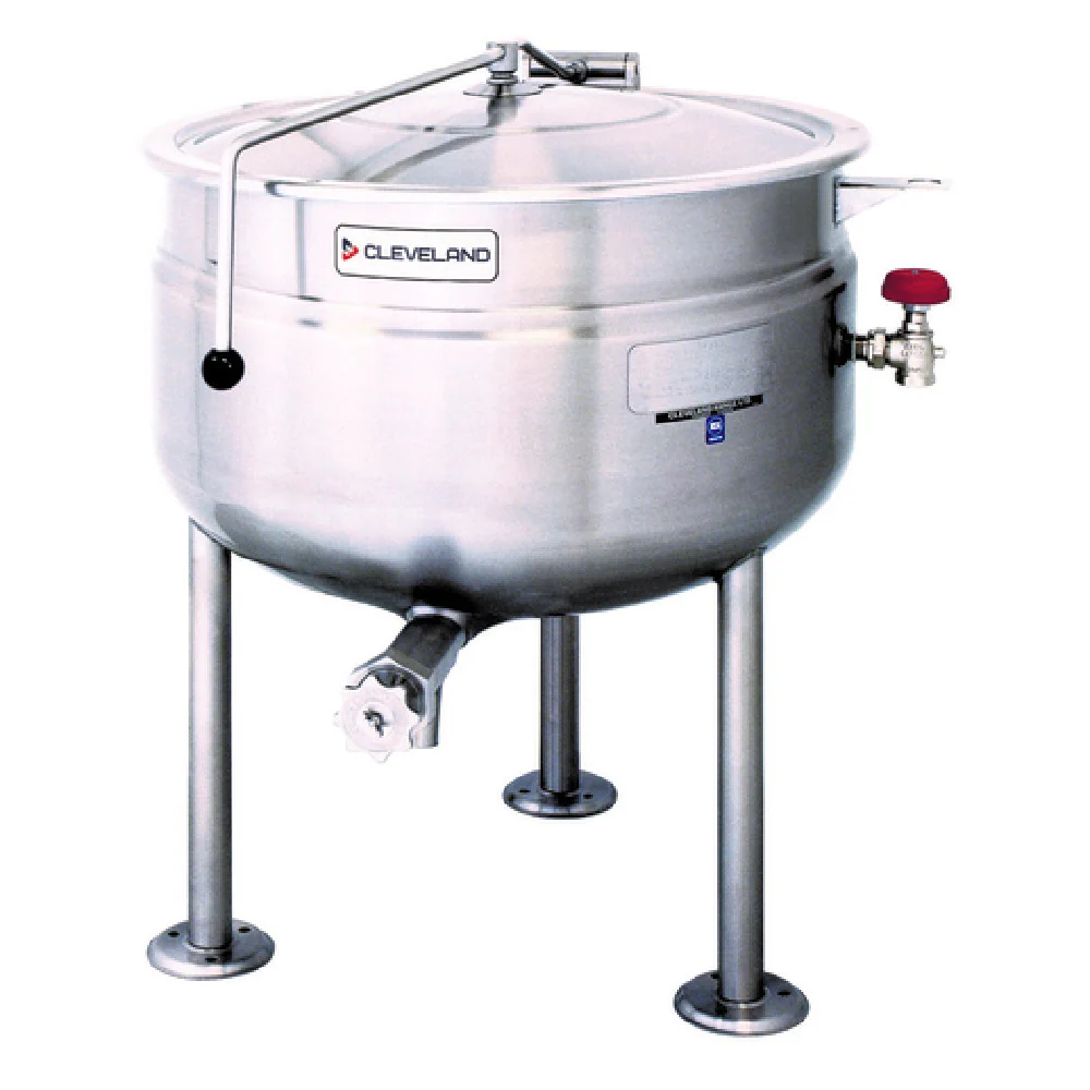 Cleveland KDL125F 125 Gallon Kettle Direct Steam Full Jacket Stainless Steel