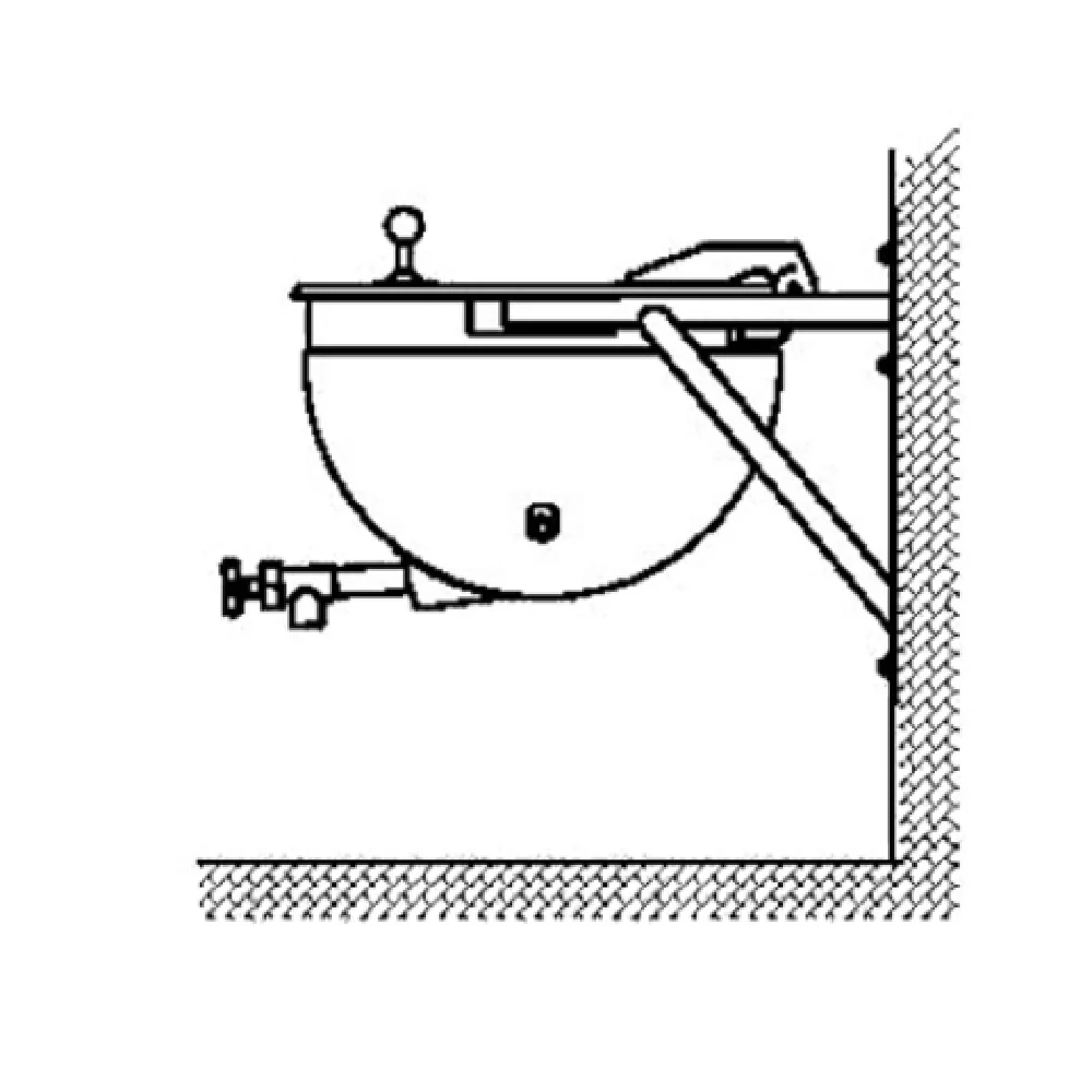 Legion LSWT-80 80 Gallon Stationary Direct Steam Kettle 304 Stainless Steel with Actuator Assisted Cover