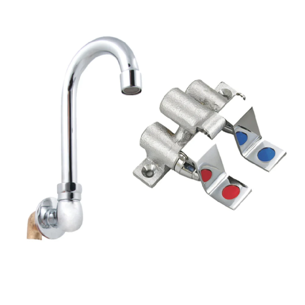John Boos PBF-FV2-SM-35GLF Low Lead Foot Valve With 3-1/2 Inch Gooseneck Spout John Boos PBF-FV2-SM-35GLF Low Lead Foot Valve With 3-1/2 Inch Gooseneck Spout