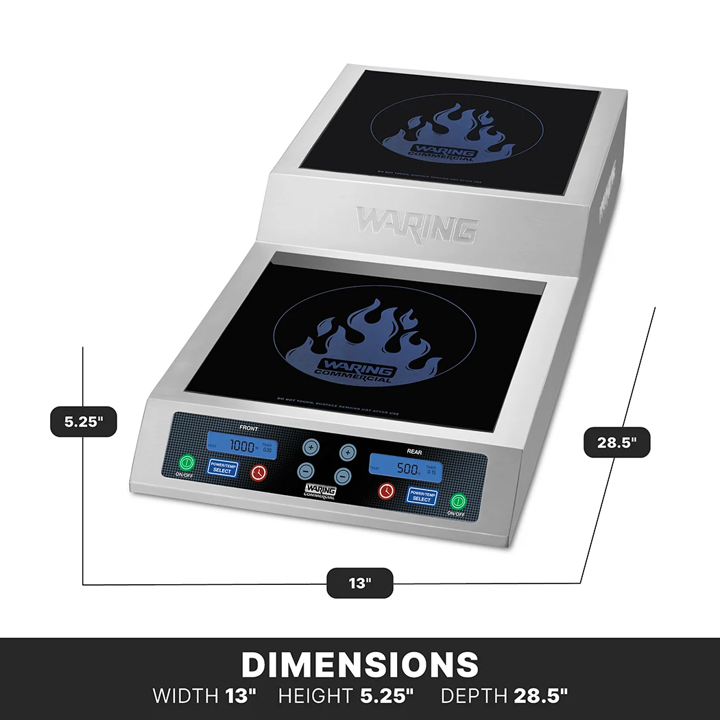 Waring WIH800 Step-Up Double Induction Range Waring WIH800 Step-Up Double Induction Range