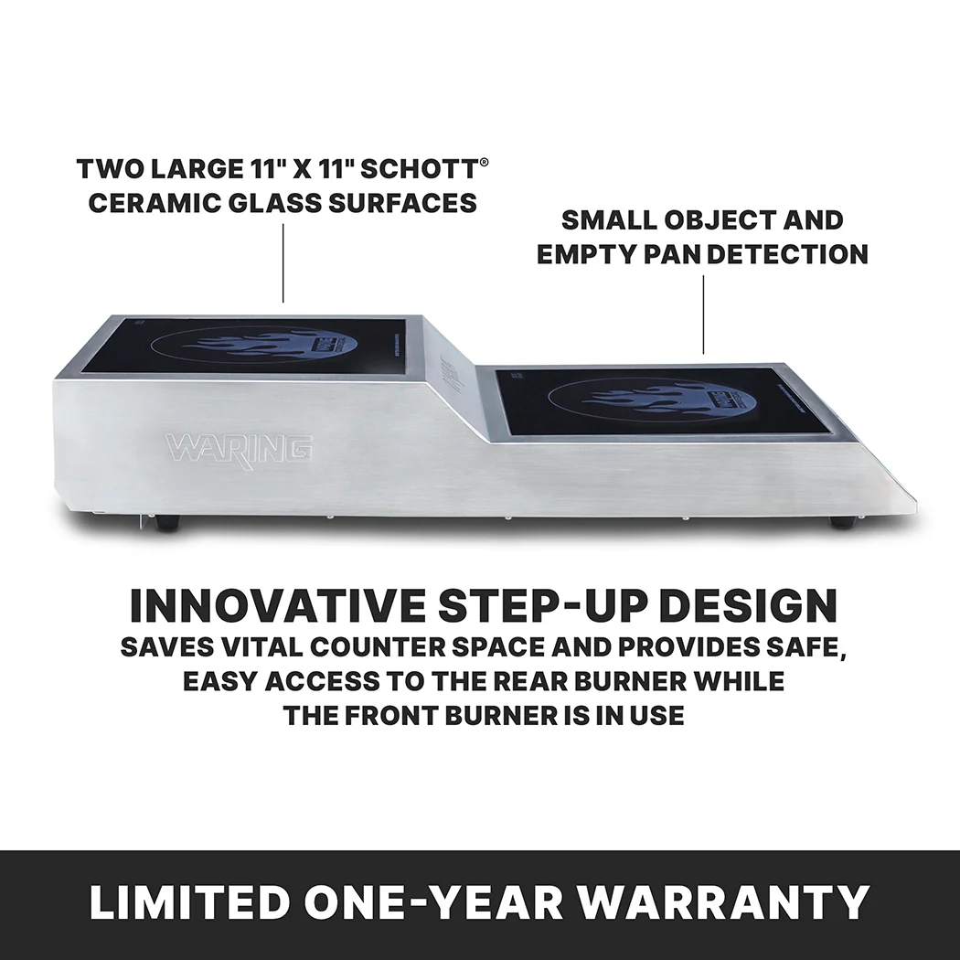 Waring WIH800 Step-Up Double Induction Range Waring WIH800 Step-Up Double Induction Range