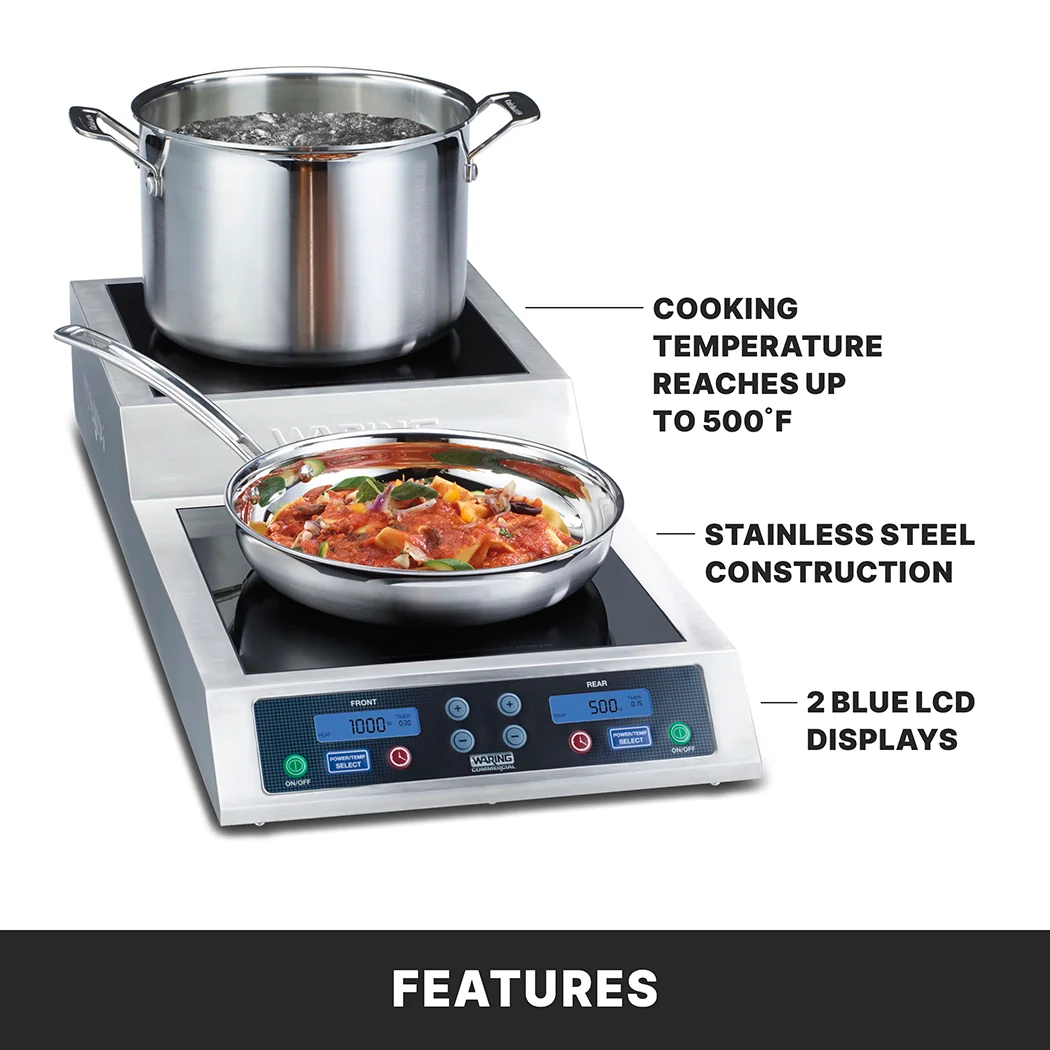 Waring WIH800 Step-Up Double Induction Range Waring WIH800 Step-Up Double Induction Range