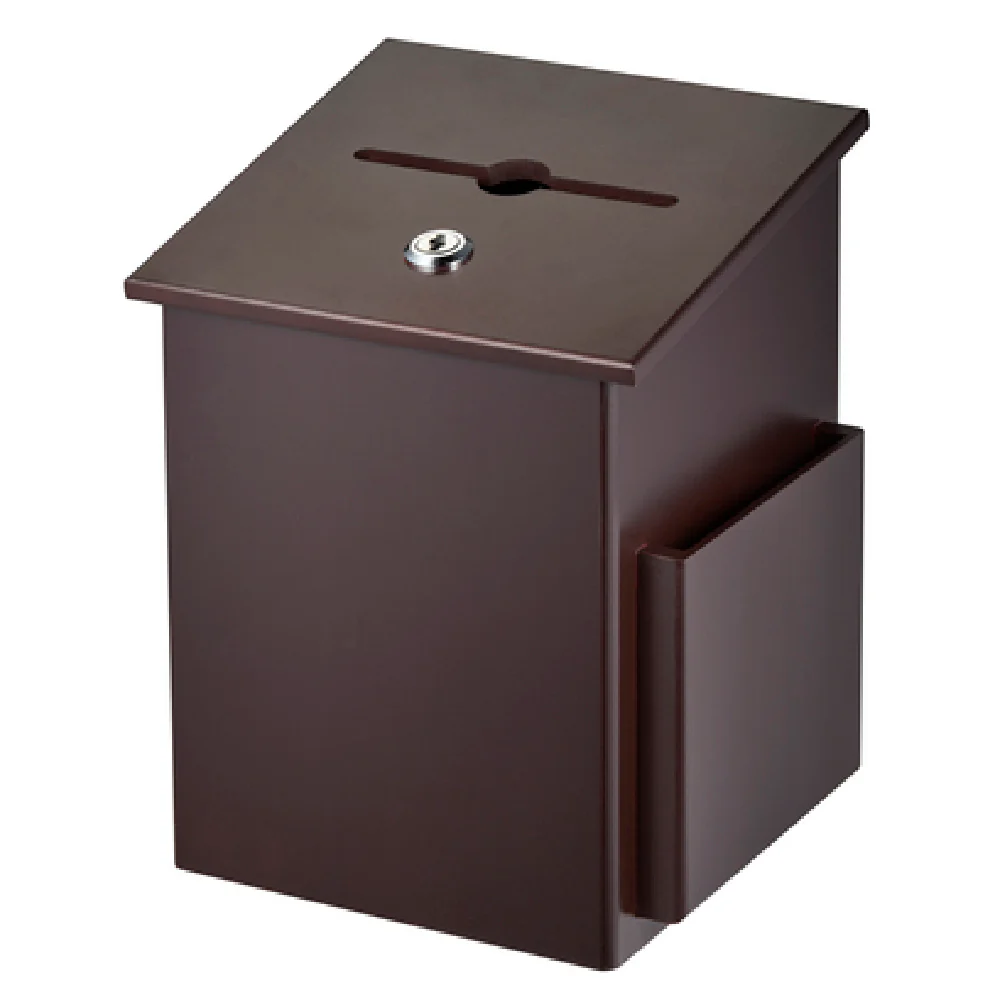 Alpine Industries ADI632-01-MA 7-1/4 Inch Wood Suggestion Box with Lock and Key Mahogany Alpine Industries ADI632-01-MA 7-1/4 Inch Wood Suggestion Box with Lock and Key Mahogany