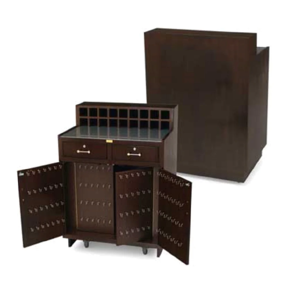 Forbes Industries 5933 34-1/2 Inch Host/Valet Station Wood Veneer Cabinet Forbes Industries 5933 34-1/2 Inch Host/Valet Station Wood Veneer Cabinet