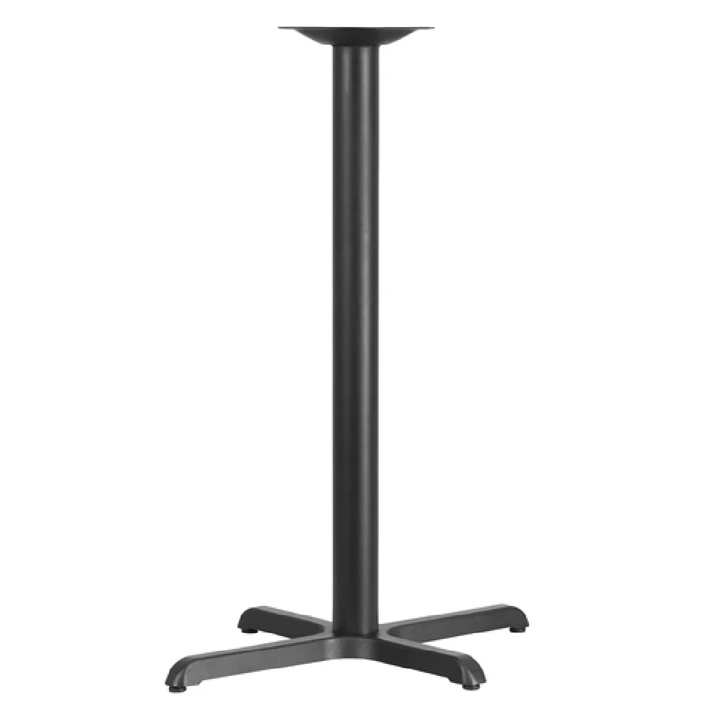 Flash Furniture XU-T2230-BAR-GG 22 Inch Black Table Base X-base Cast Iron