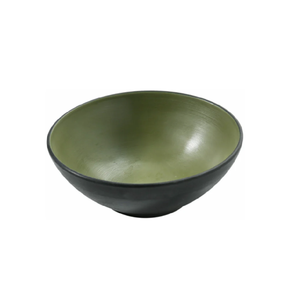 Yanco BM-407GR 7.25 Inch Cereal Salad Bowl 24 Oz Melamine Gray Green Yanco BM-407GR 7.25 Inch Cereal Salad Bowl 24 Oz Melamine Gray Green