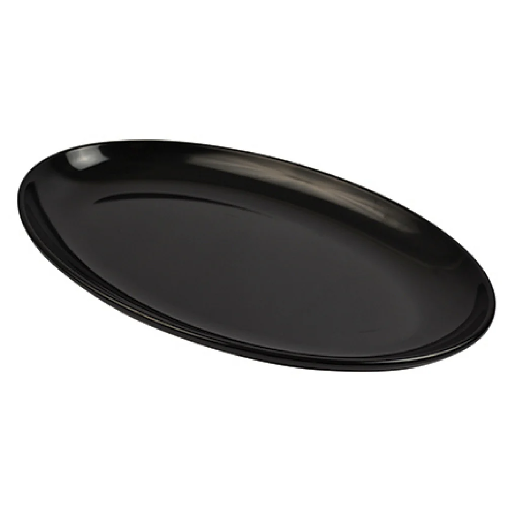 BauscherHepp TB1921 20-7/8 Inch Gastro Dish 101-7/16 Oz Melamine Black with silicone feet