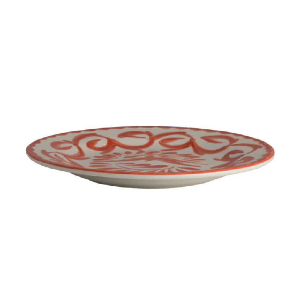 Steelite A121P100 6.25 Inch Round Rimmed Rolled Edge Plate Coral Vitrified China Steelite A121P100 6.25 Inch Round Rimmed Rolled Edge Plate Coral Vitrified China