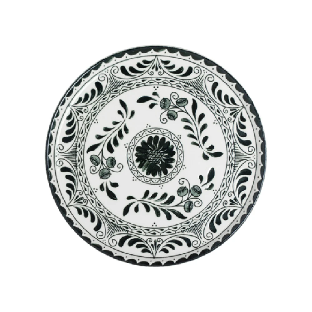 Steelite A101P801 10.75 Inch Round Plate Talavera Motiva Black China Steelite A101P801 10.75 Inch Round Plate Talavera Motiva Black China