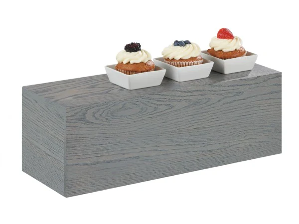 Cal Mil 166-7-83 20 Inch Ashwood Display Riser with Gray Wash Finish Wood