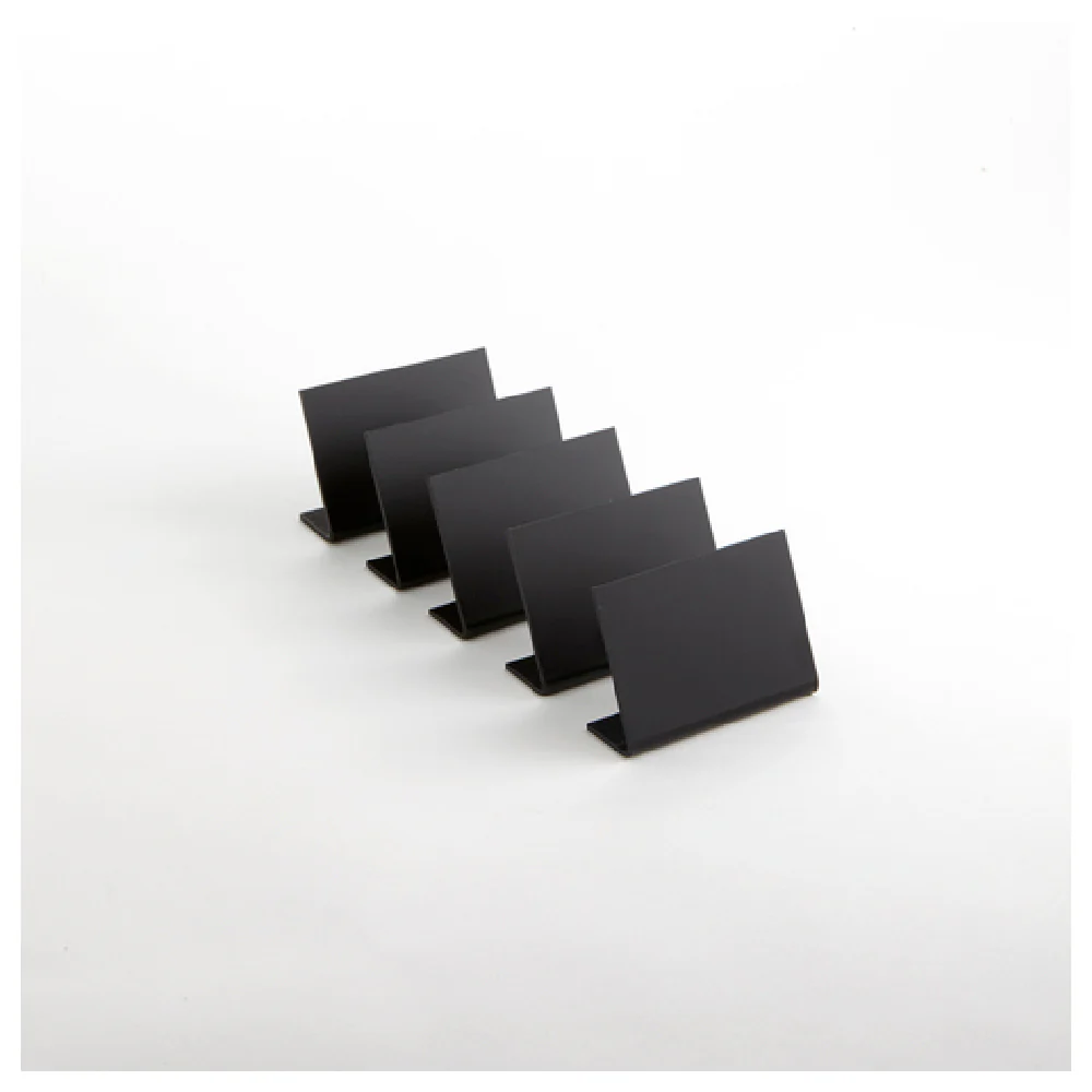 American Metalcraft TBABLA8 2-7/8 Inch Tabletop Chalkboard Stand Alone Black Pack of 5 American Metalcraft TBABLA8 2-7/8 Inch Tabletop Chalkboard Stand Alone Black Pack of 5