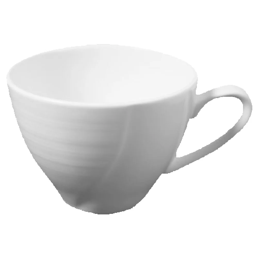 Vertex China RH-1 7-1/2 Oz Cup Super White With Handle Embossed 3-1/2 Inch Vertex China RH-1 7-1/2 Oz Cup Super White With Handle Embossed 3-1/2 Inch