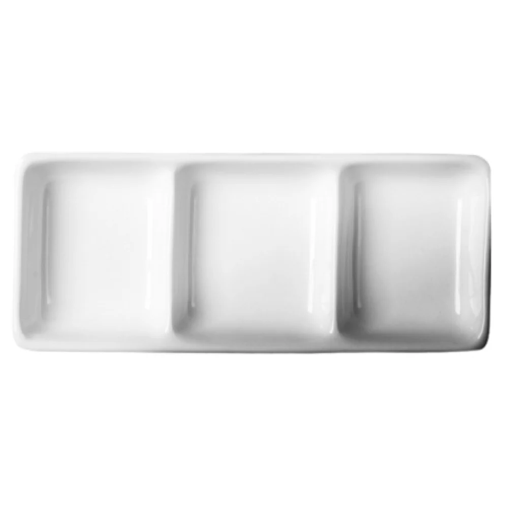 Cameo China 710-029 9 Inch Divided Dish Ceramic Restaurant Dinnerware