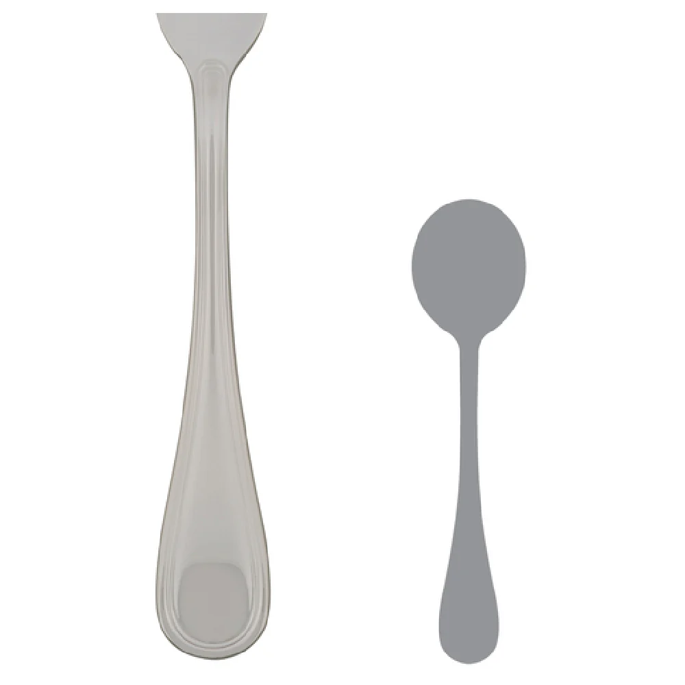 Steelite 5508J002 7 Inch Round Bowl Soup Spoon 18/10 Stainless Steel with Polished Finish