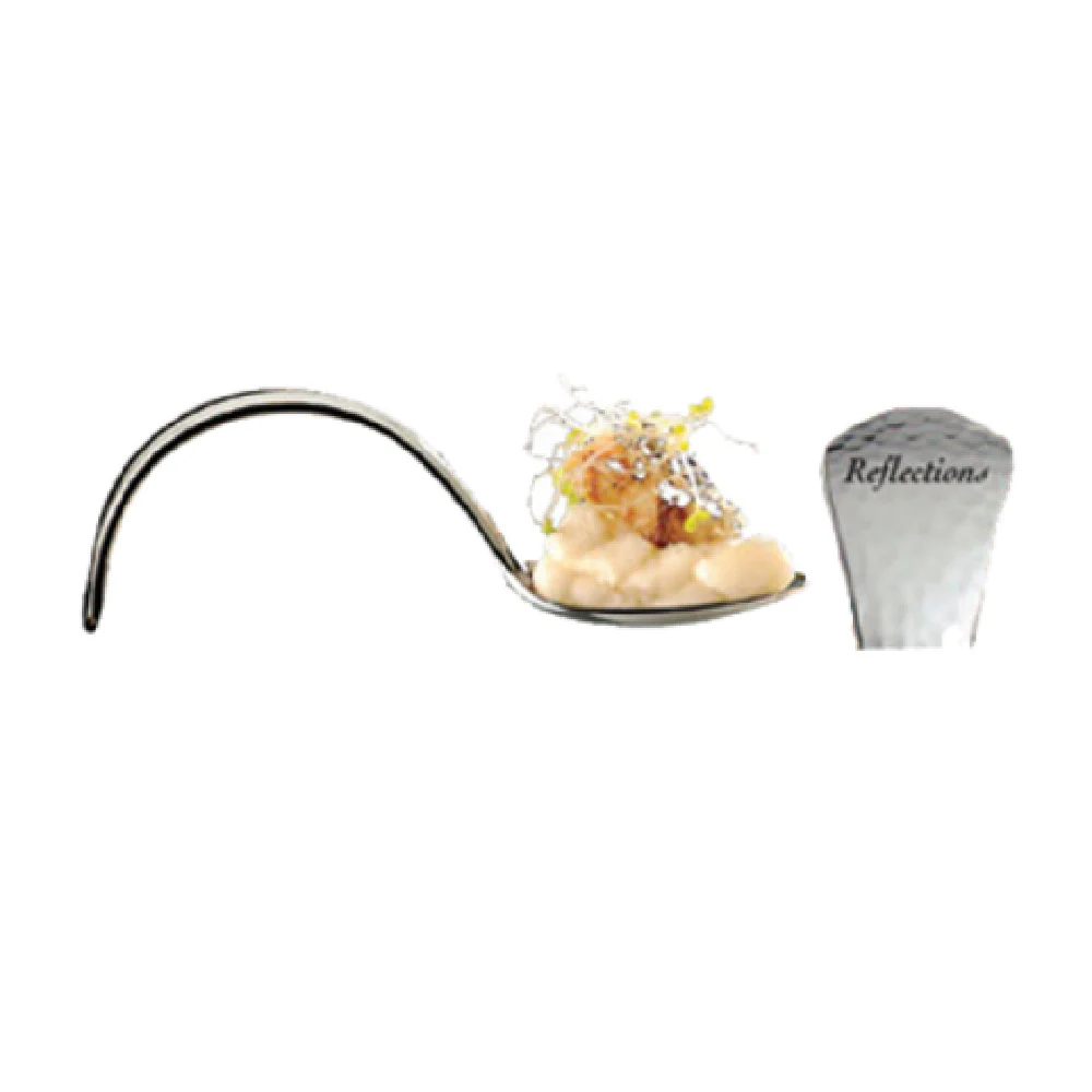 Bon Chef STS1201 4 Inch Bouillon Tasting Spoon Stainless Steel with Ergonomic Handle