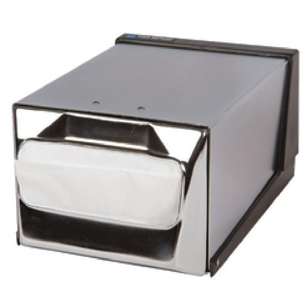 San Jamar H3001XC 11 Inch Countertop Napkin Dispenser One-at-a-time Chrome Steel