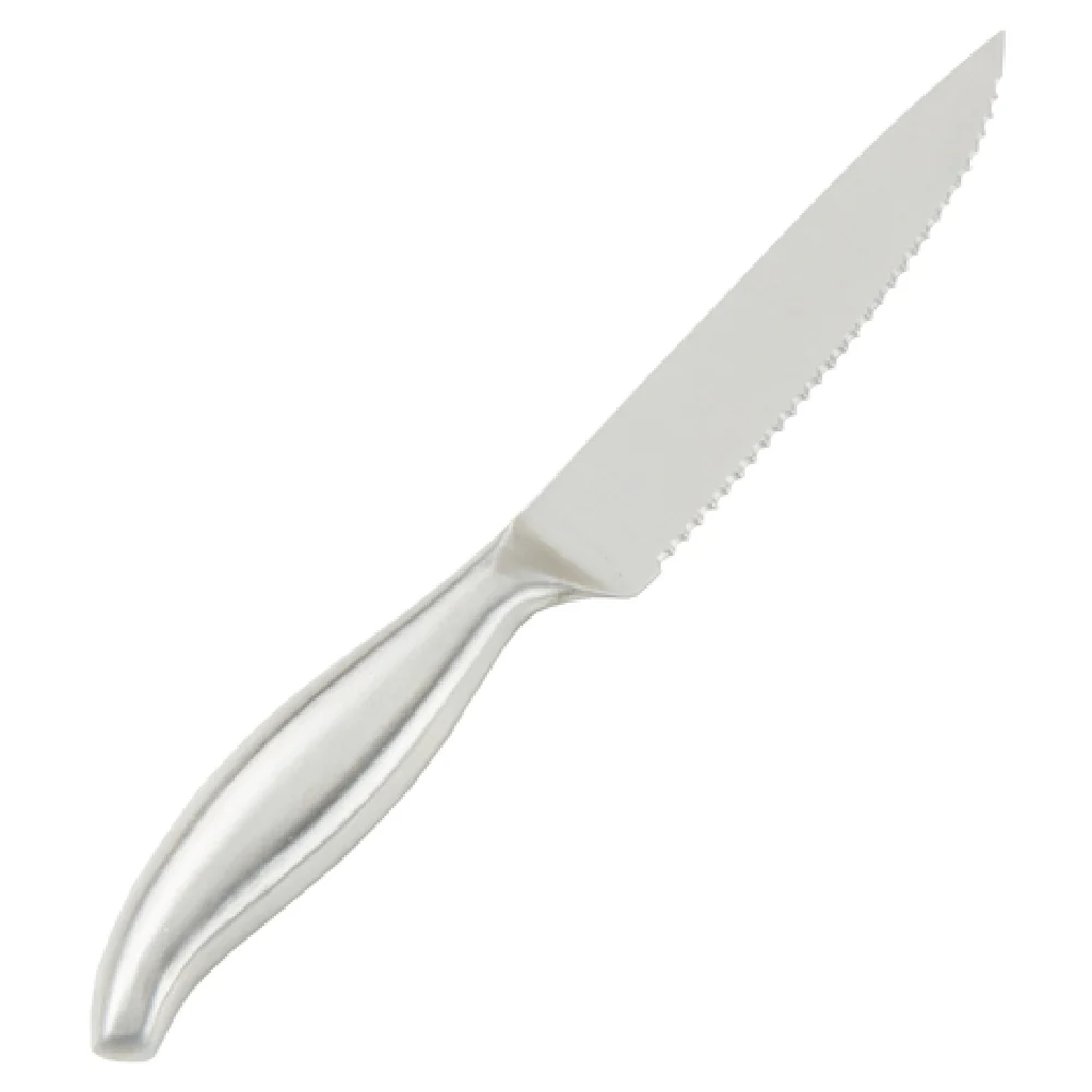 American Metalcraft SSKNF9 5 Inch Blade 9 Inch Overall Serrated Knife Stainless Steel Satin Finish