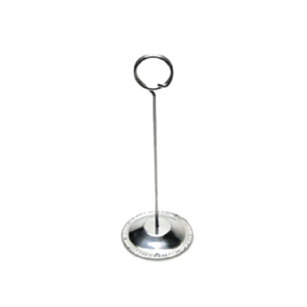 American Metalcraft CH6 2-5/8 Inch Diameter Card Holder Wire Loop Clip Weighted Base Stainless Steel Polished Finish American Metalcraft CH6 2-5/8 Inch Diameter Card Holder Wire Loop Clip Weighted Base Stainless Steel Polished Finish