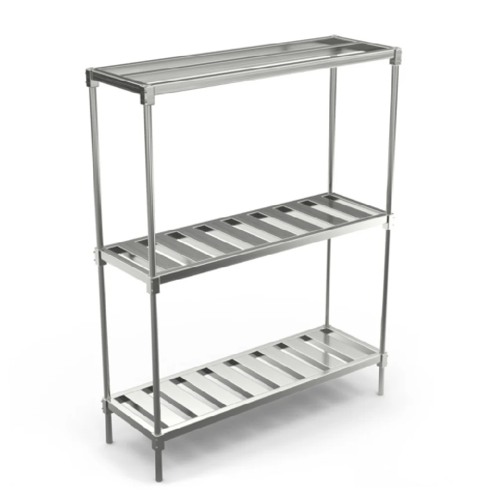 Winholt BKR-722076 20 Inch Beer Keg Rack with Adjustable Shelves Aluminum