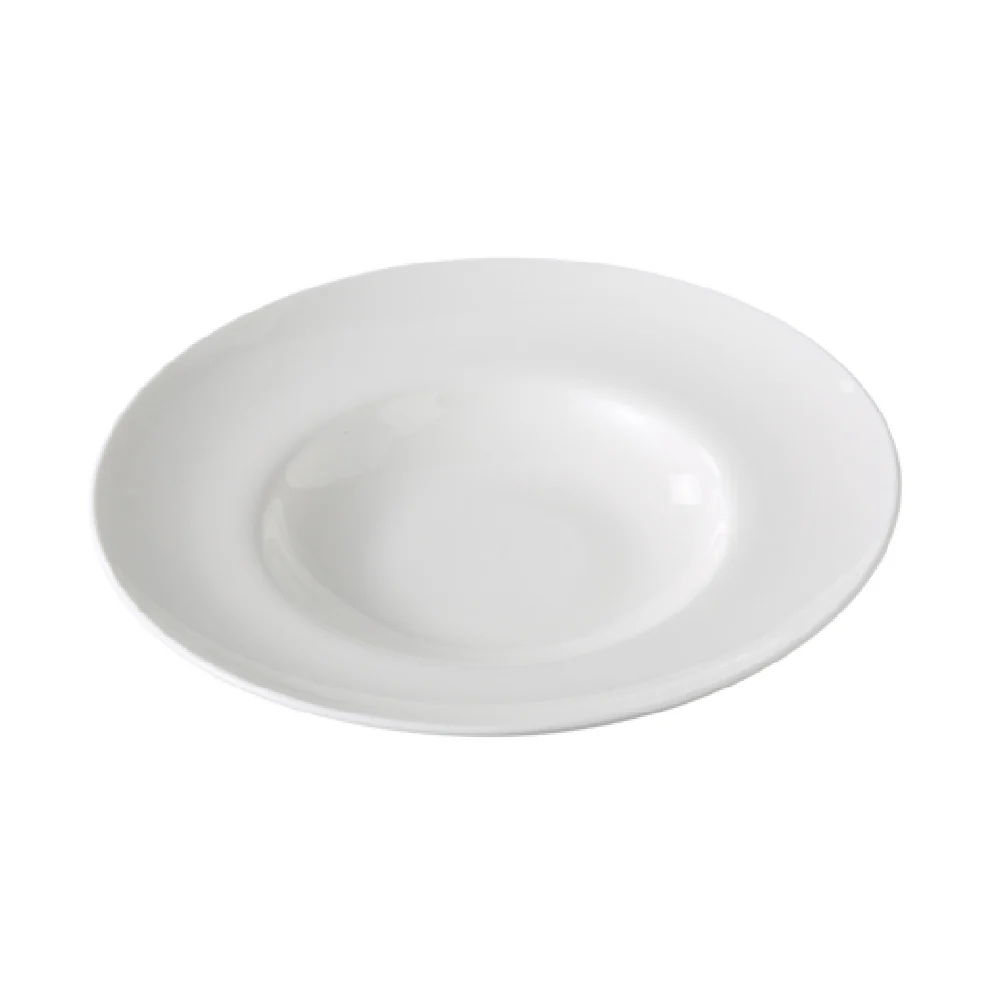 Yanco VS-812 12 Inch 20 Oz Round Pasta Bowl Magnesia White 12 Packs