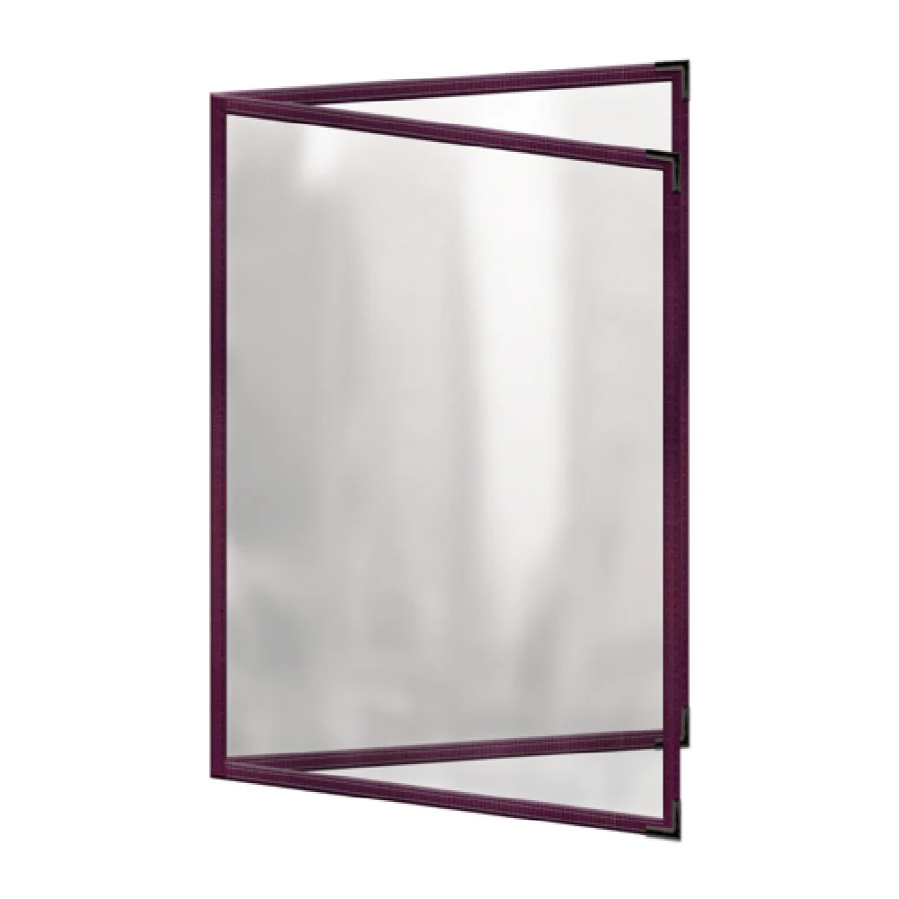 Risch TED 8.5X11-NYLON 8-1/2 Inch Deluxe Sewn Nylon Menu Cover with Clear or Matte Finish Risch TED 8.5X11-NYLON 8-1/2 Inch Deluxe Sewn Nylon Menu Cover with Clear or Matte Finish