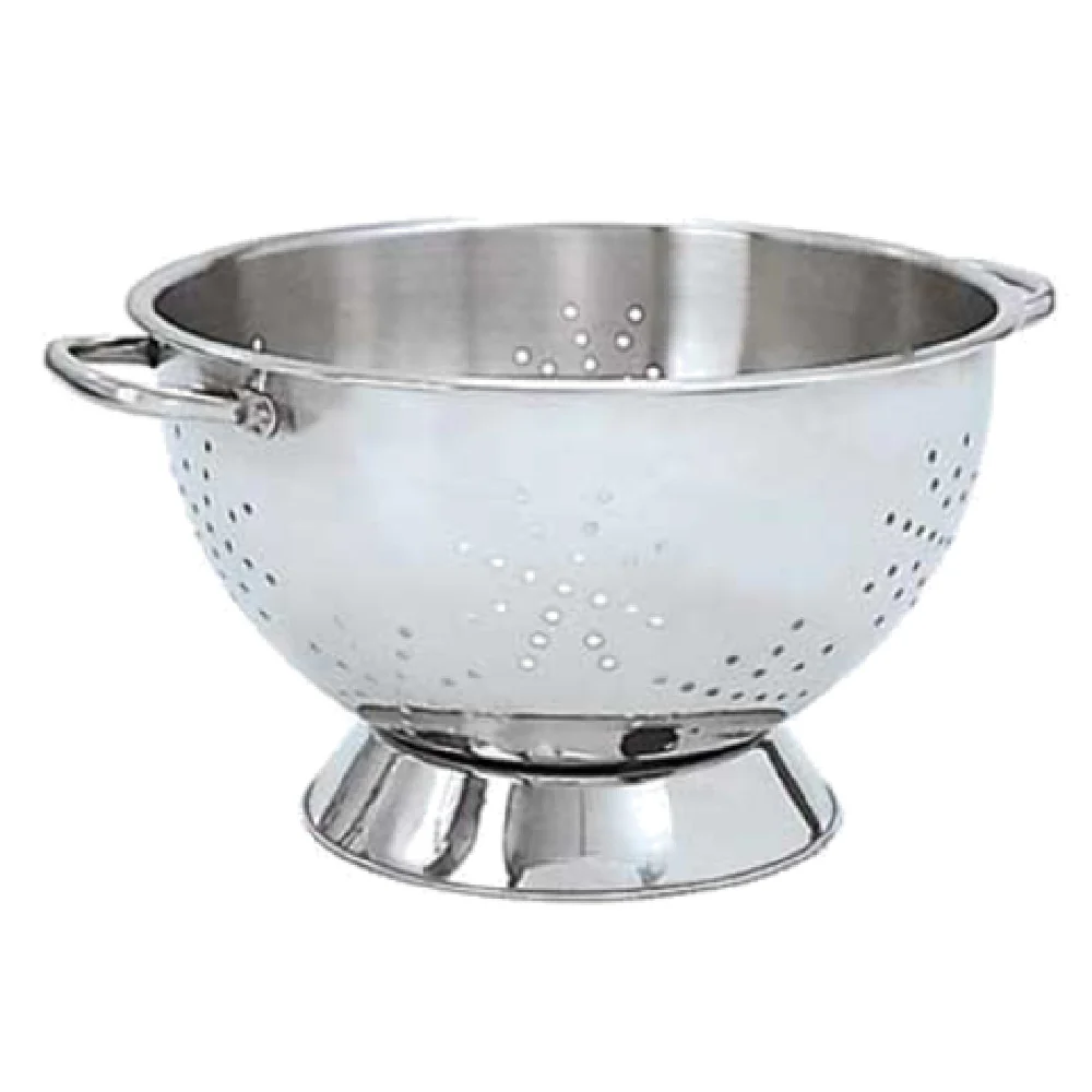 Admiral Craft HDC-3 9 Inch Diameter Deluxe Colander 3 Quart Stainless Steel Mirror Finish Admiral Craft HDC-3 9 Inch Diameter Deluxe Colander 3 Quart Stainless Steel Mirror Finish
