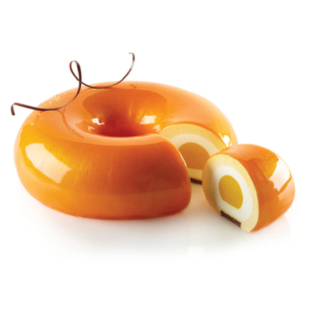 Louis Tellier KIT TRINITY 8.2 Inch Savarin Mold Kit Food Mold Silicone and Dishwasher Safe