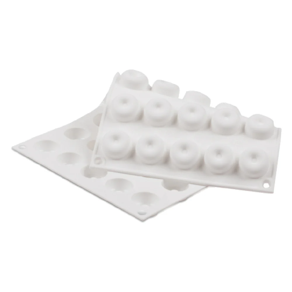 JB Prince MA100 11-3/4 Inch Wide Silicone Micro Flex Candy Mold Savarins