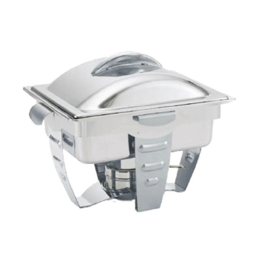 Vollrath 49529 15 Quart Canned Heat Half-Size Chafer with Dome Cover Stainless Steel Vollrath 49529 15 Quart Canned Heat Half-Size Chafer with Dome Cover Stainless Steel