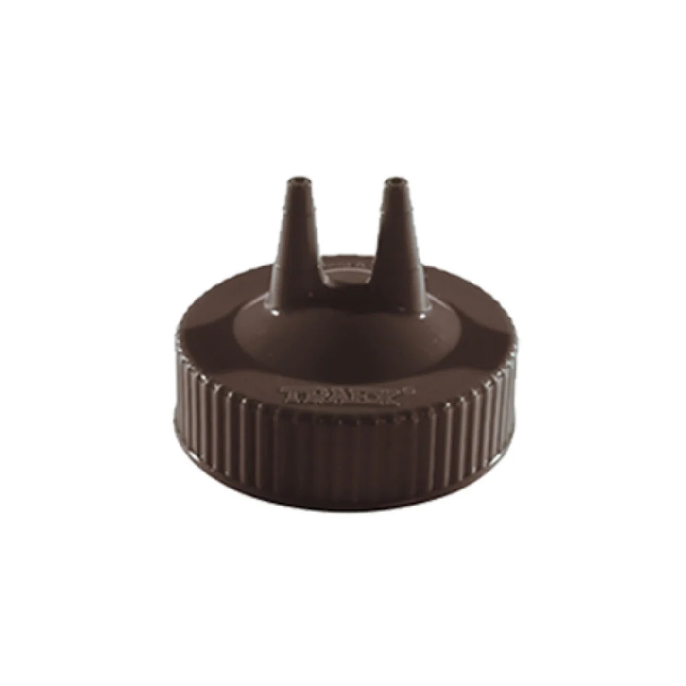 Vollrath 2300-01 Squeeze Bottle Cap Top Wide Mouth Fits 16 to 32 Oz Brown