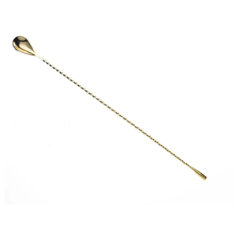 Mercer Culinary M37013GD 15-3/4 Inch Bar Spoon Gold-Plated Stainless Steel with Weighted End Mercer Culinary M37013GD 15-3/4 Inch Bar Spoon Gold-Plated Stainless Steel with Weighted End