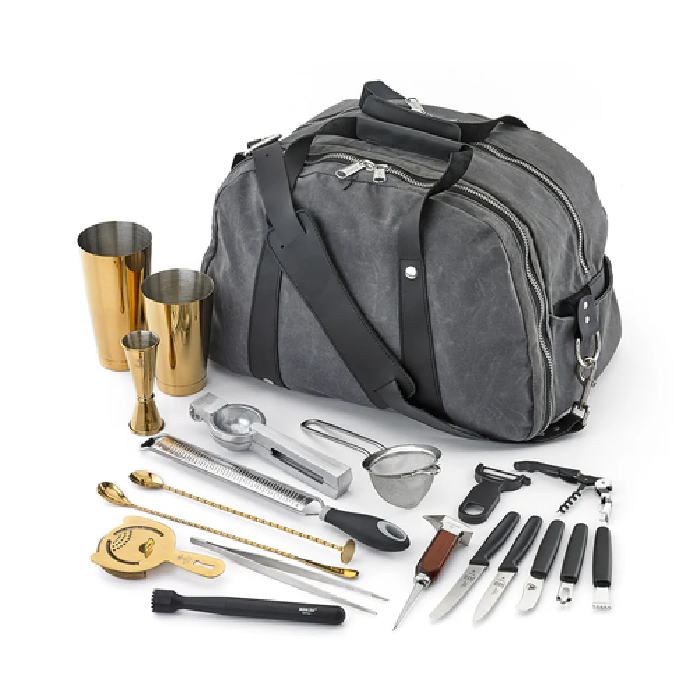 Mercer Culinary M37103GD 18-piece Bar Accessory Package with Gold-Plated Stainless Steel Mercer Culinary M37103GD 18-piece Bar Accessory Package with Gold-Plated Stainless Steel