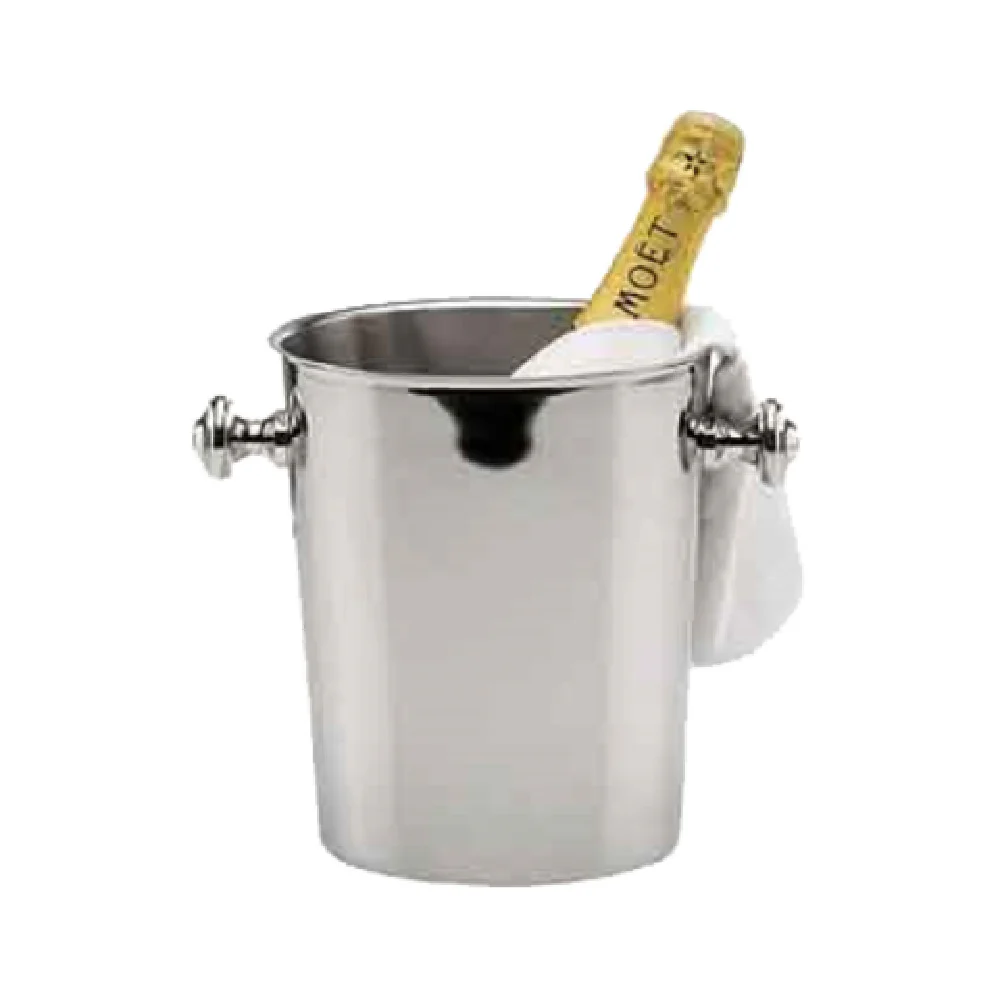 BauscherHepp 12.4018.1910 7-7/16 Inch Diameter Stainless Steel Wine Cooler with Knob Handles