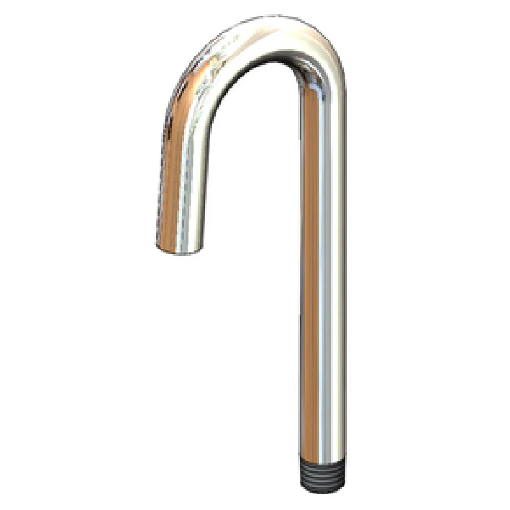 T&S Brass 119XP 8 Inch Rigid Gooseneck Nozzle Chrome-Plated Brass