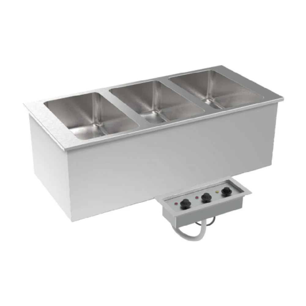 GSW USA ST-3WEI-120 24 Inch Electric Heated Well Dry Drop-in 3 Wells
