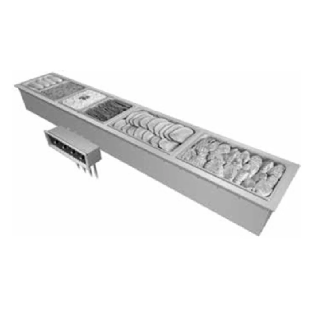 Hatco DHWBI-S4 90 Inch Drop-In Electric Hot Food Well with Insulated Design Hatco DHWBI-S4 90 Inch Drop-In Electric Hot Food Well with Insulated Design