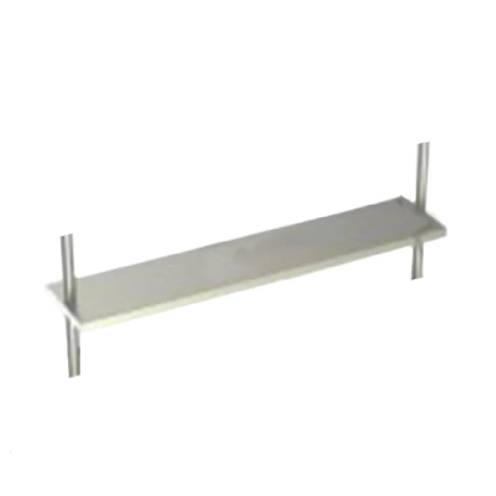 AERO Manufacturing SFAO-1060 60 Inch Adjustable Overshelf Table Mount on Splash Stainless Steel with Hemmed Edges