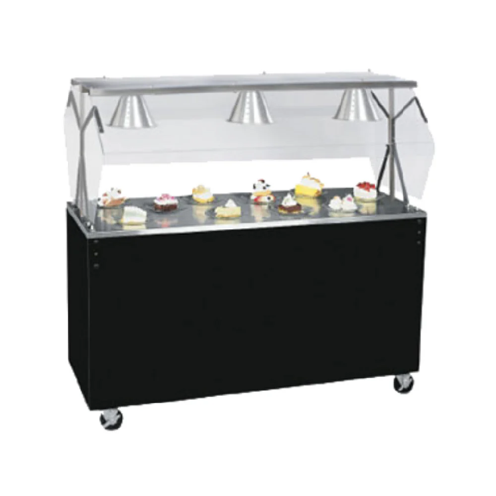 Vollrath 38703 46 Inch Stainless Steel Utility Station with Breath Guard