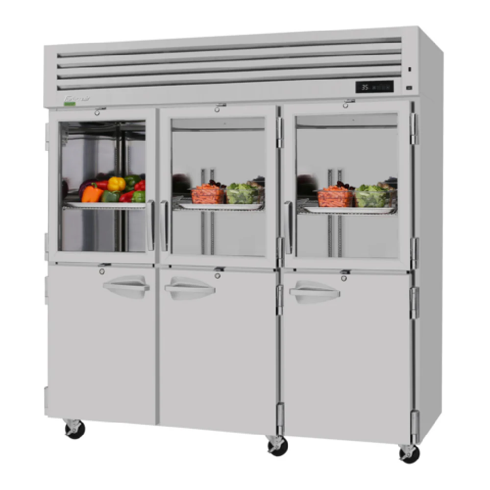 Turbo Air PRO-77R-GSH-N 74 Inch Stainless Steel Refrigerator Reach-in 74.78 cu ft Turbo Air PRO-77R-GSH-N 74 Inch Stainless Steel Refrigerator Reach-in 74.78 cu ft