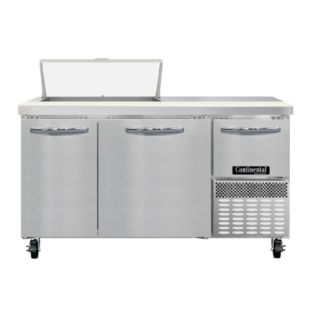 Continental Refrigerator RA60N8 60 Inch Refrigerated Base Sandwich Unit with 8 Pans Continental Refrigerator RA60N8 60 Inch Refrigerated Base Sandwich Unit with 8 Pans