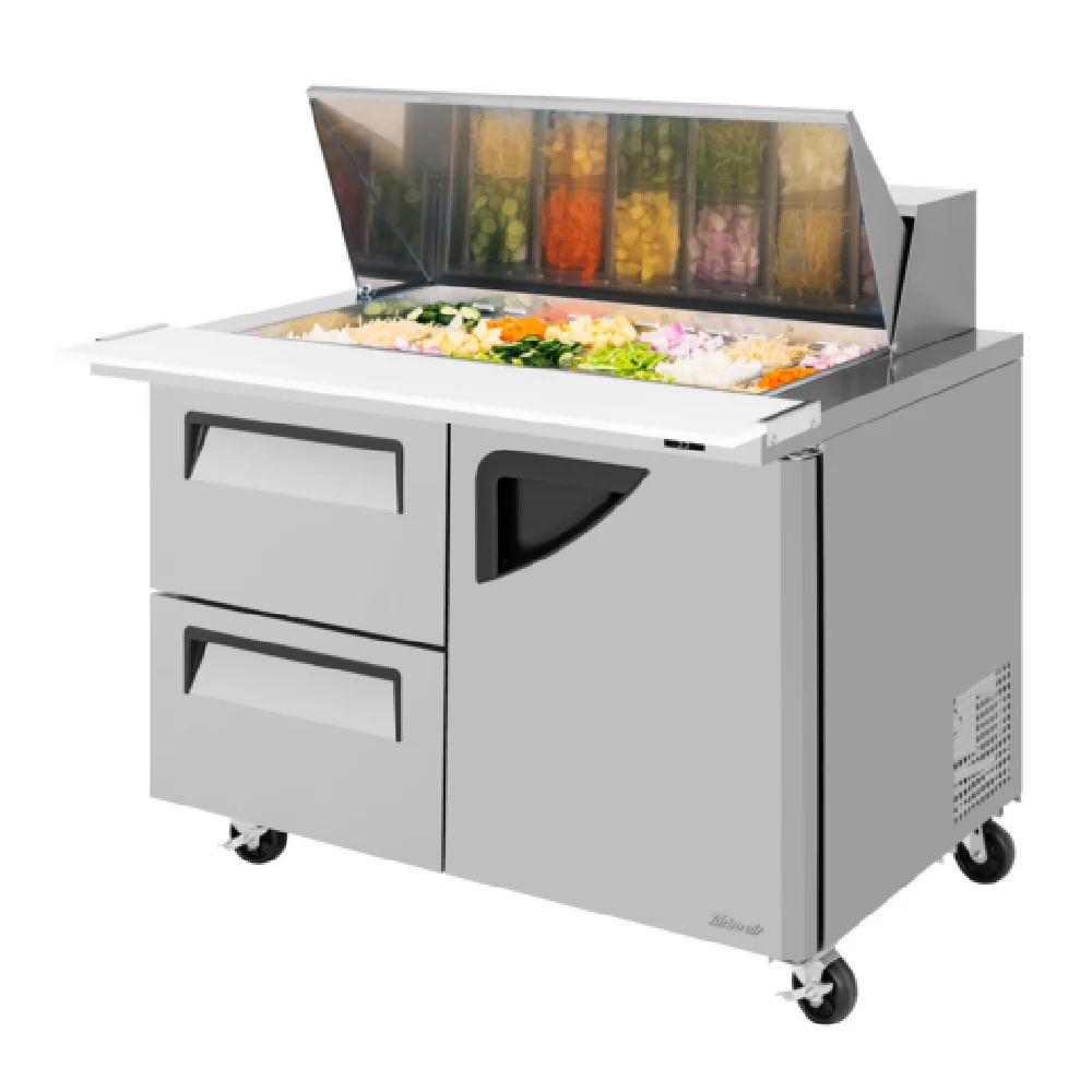 Turbo Air TST-48SD-18-D2R-N 48 Inch Super Deluxe Sandwich Salad Unit 15 cu ft