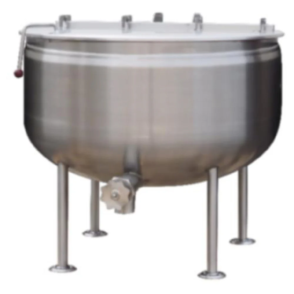 Crown Steam DL-80F 43 Inch Stationary Kettle Direct Steam 80 Gallon with Perforated Strainer