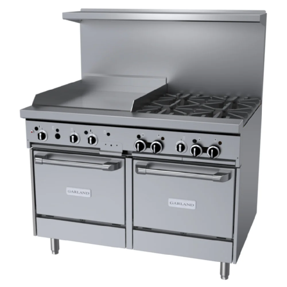 Garland GFE48-4G24LL_LP 48 Inch Gas Restaurant Range with 4 Burners 104000 BTU