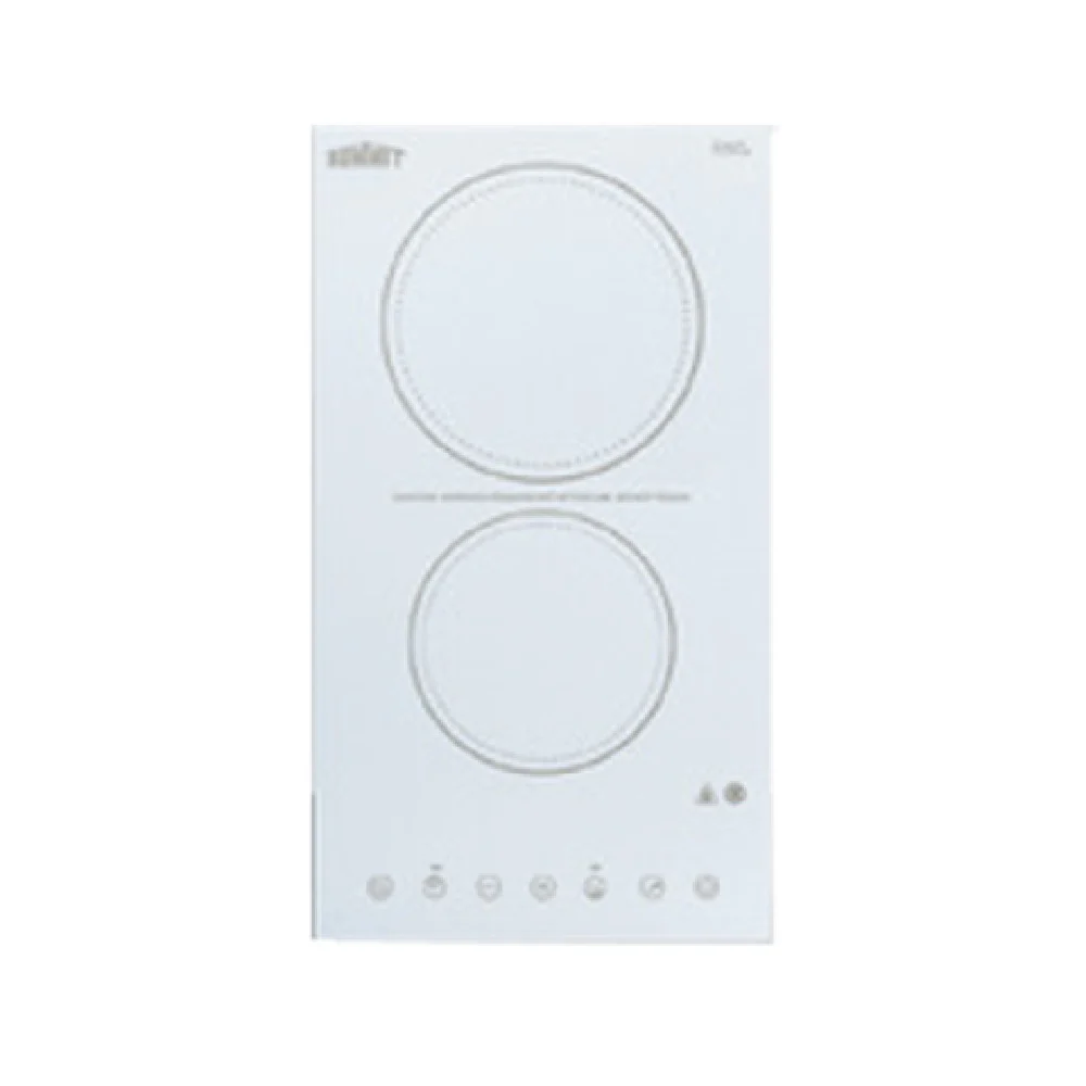 Summit CR2B23T4W 11-26/64 Inch Electric Radiant Cooktop Two Burners 1800W and 1200W Summit CR2B23T4W 11-26/64 Inch Electric Radiant Cooktop Two Burners 1800W and 1200W